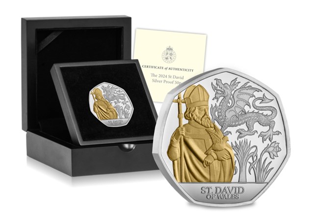 St Davids Day Silver Proof 50P Images V2 1
