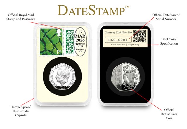 UK 2026 Silver 50P Datestamp St Patrick Patron Saints Everslab Product Page Images AT V2 4 (1)