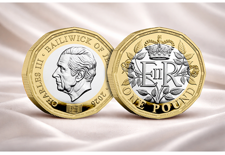 Silver £1 issued to mark the centenary of QEII. Struck from Sterling Silver to a Proof Finish, it features QEII's cypher wrapped in rose elements. Presented in a display box with Certificate. EL: 2026