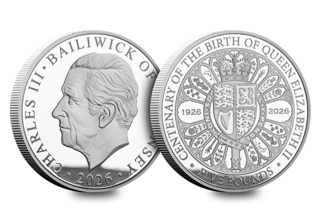 QEII Centenary Silver £5 Cover Product Images CL 4