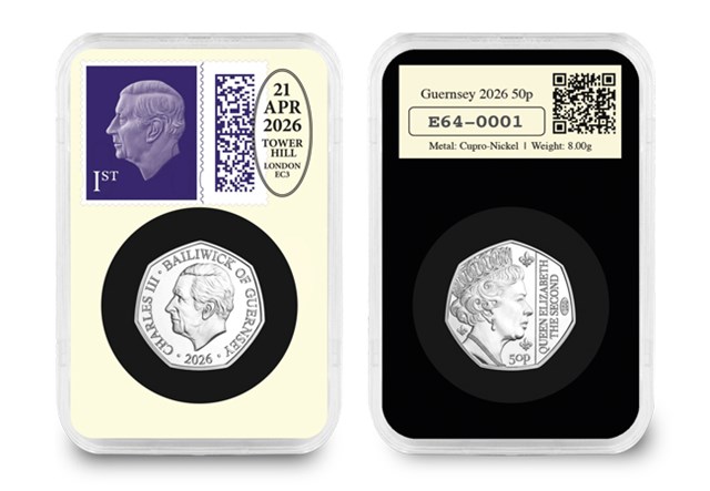 Datestamp Guernsey 2026 Queen Elizabeth II Centenary BU 50P Product Images CL 2