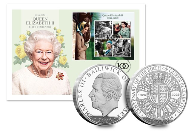QEII Centenary Silver £5 Cover Product Images CL AT AMENDS 1