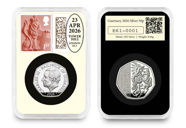 UK 2026 Silver 50P Datestamp St George Patron Saints Everslab Product Page Images AT V2 1