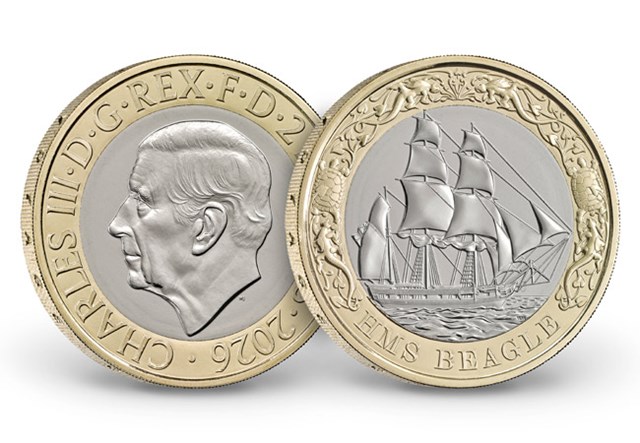HMS Beagle 2 Pound Images 2