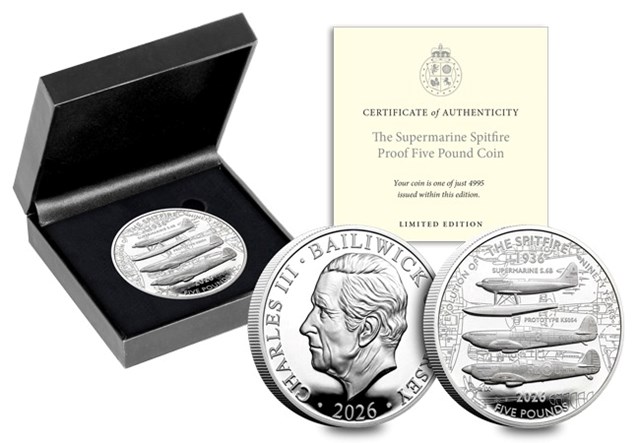 2026 Spitfire £5 CUNI Proof Box