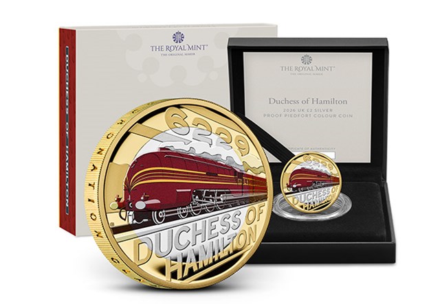 Silver Piedfort Duchess Of Hamilton 2 Pound Images 2