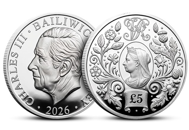 JG Queen Victoria Silver Proof £5 OBV REV 650X450
