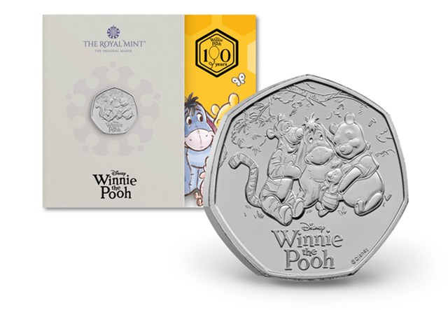 Winnie The Pooh 50P Coin 3 Images AT 1