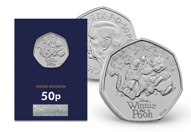 Winnie The Pooh 50P Coin 3 Images AT 14