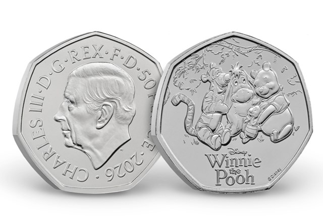 Winnie The Pooh 50P Coin 3 Images AT 13