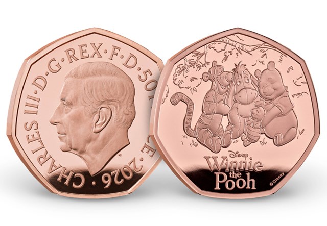 Winnie The Pooh 50P Coin 3 Images AT 11