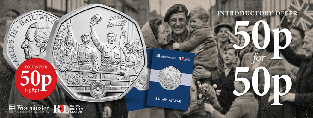 The Official WW2 Coming Home Poppy 50p Coin