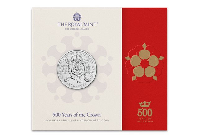 500 Years Of The Crown UK £5 Coin Range CL 2