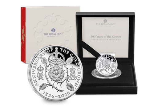 500 Years Of The Crown UK £5 Coin Range CL 8