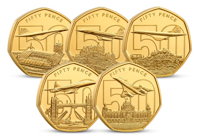 Concorde Gold Plated Datestamp Set Images CL 1