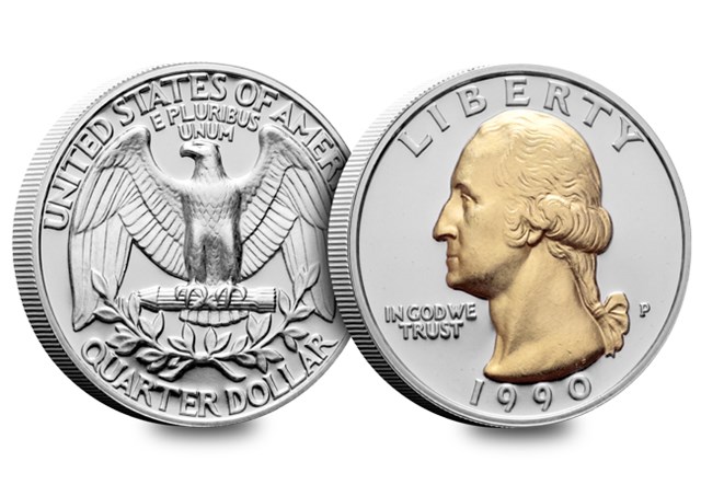 Dual Plated Silver Quarter OBV REV