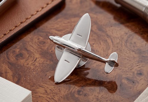 Silver Spitfire Lapel Badge Lifestyle 2