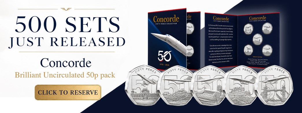 STOCK DROP: The Concorde BU 50p Set