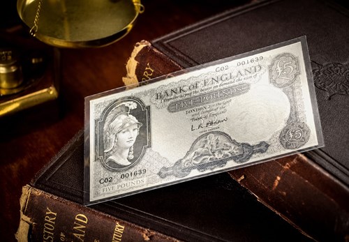 Britannia Silver £5 Banknote 1506X1044